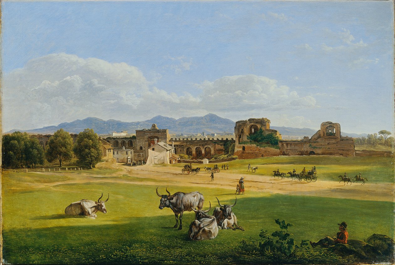 La Porta San Giovanni verso Frascati da Joseph Rebell