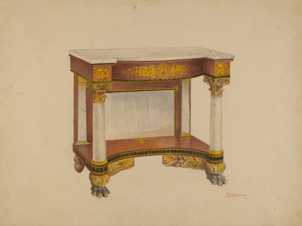 Tavolo consolle da Joseph Rothenberg