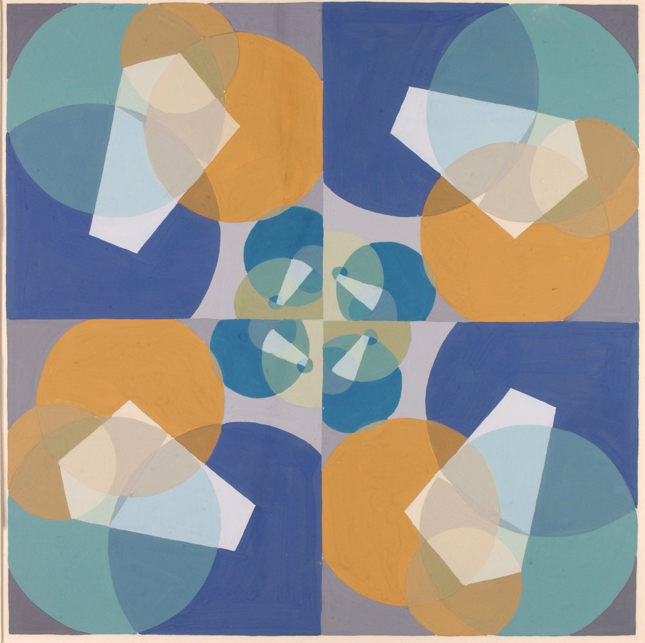 Quadrati verdi (dalla serie "Le basi matematiche delle arti") da Joseph Schillinger