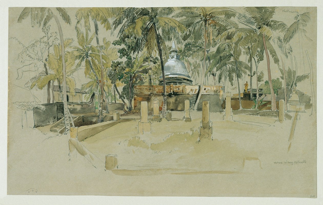 Tempio buddista a Ceylon (Sri Lanka) da Joseph Selleny