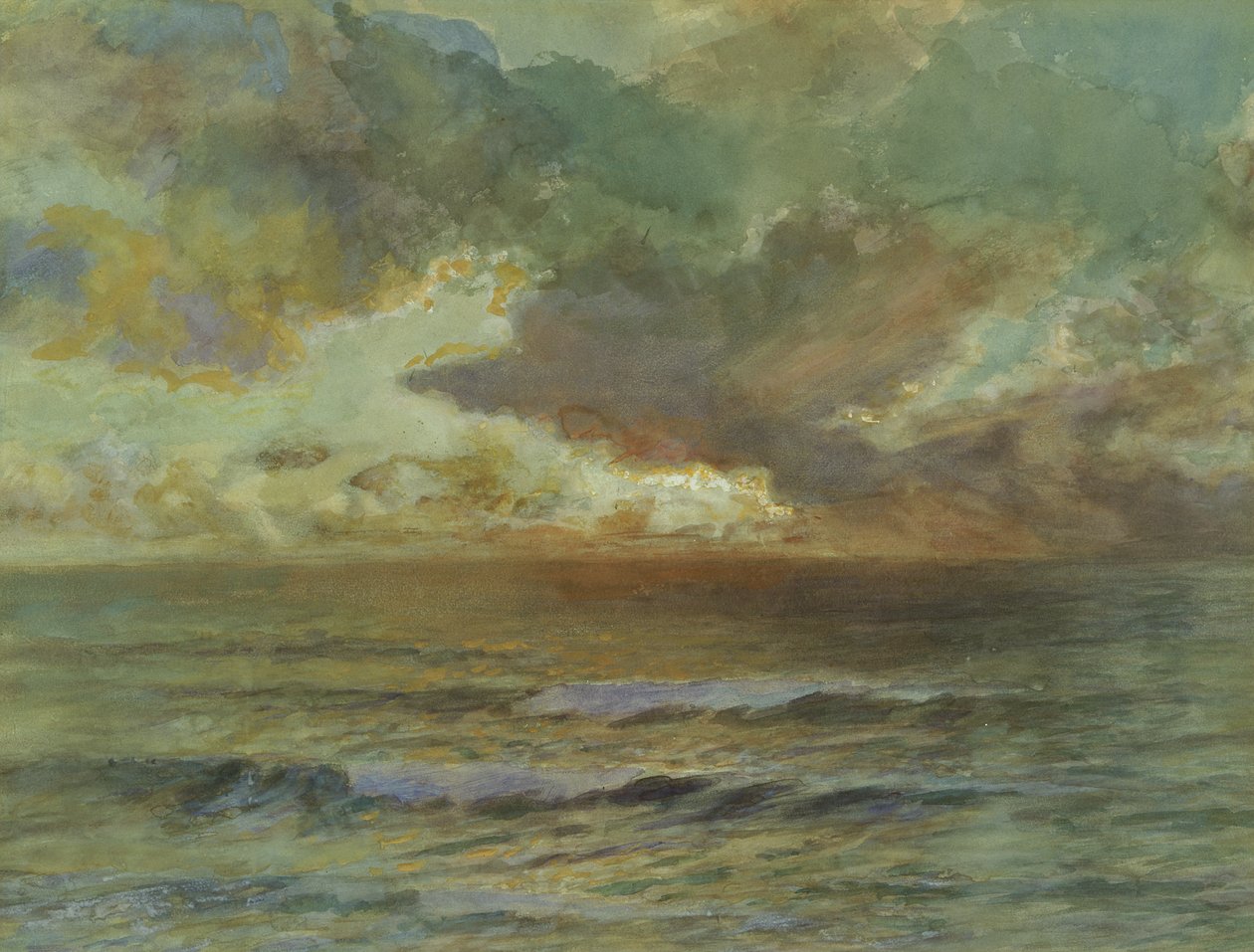 Tramonto a Seascale da Joseph Severn