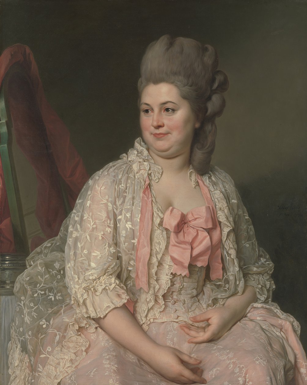 Madame de Saint-Morys Eléonore Elisabeth Angélique de Beauterne, 1742-1824, 1776 da Joseph Siffred Duplessis