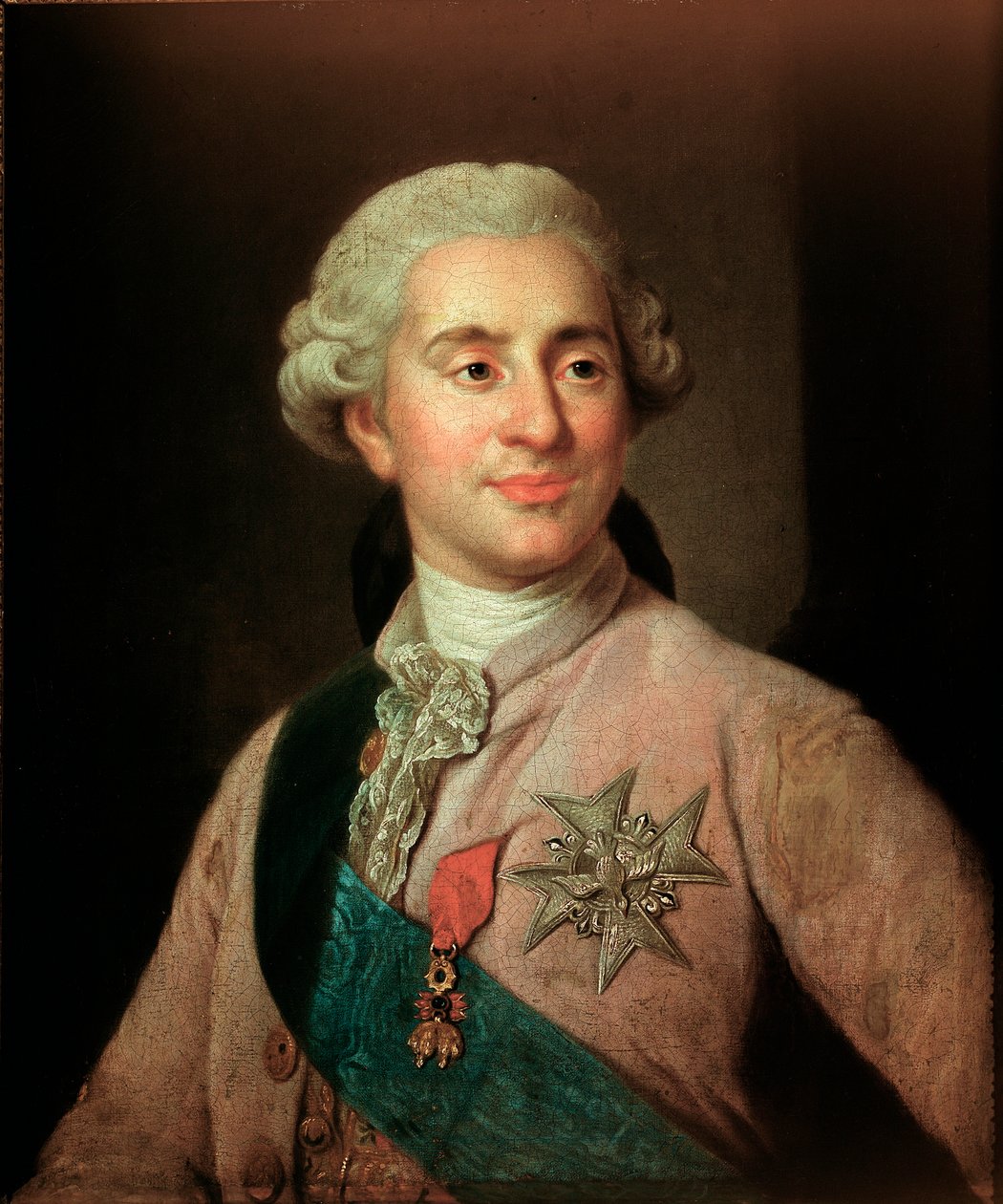 Ritratto del re di Francia Luigi XVI (1754-1793) con le insegne dell
