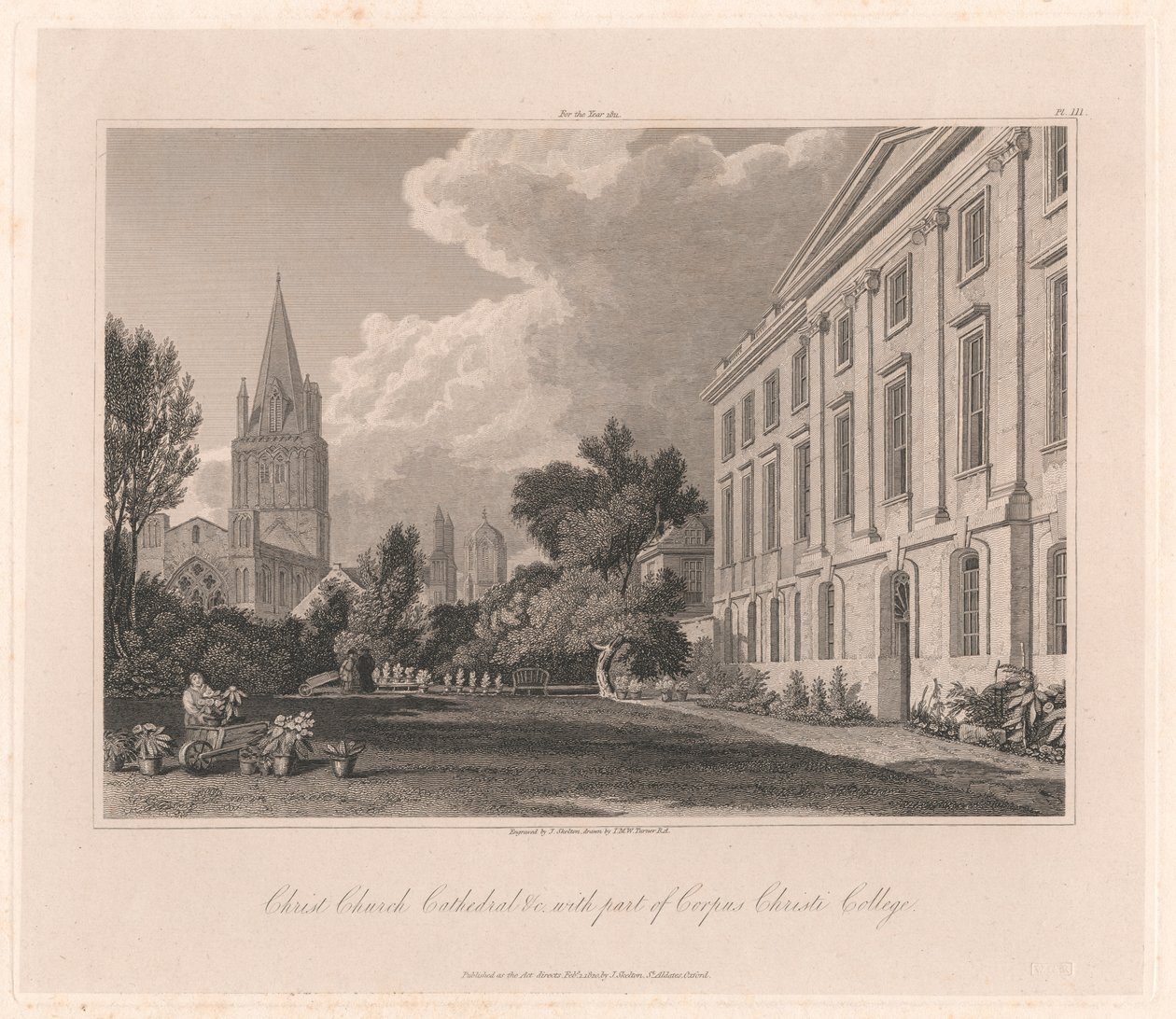 Cattedrale di Christ Church e parte del Corpus Christi College da Joseph Skelton