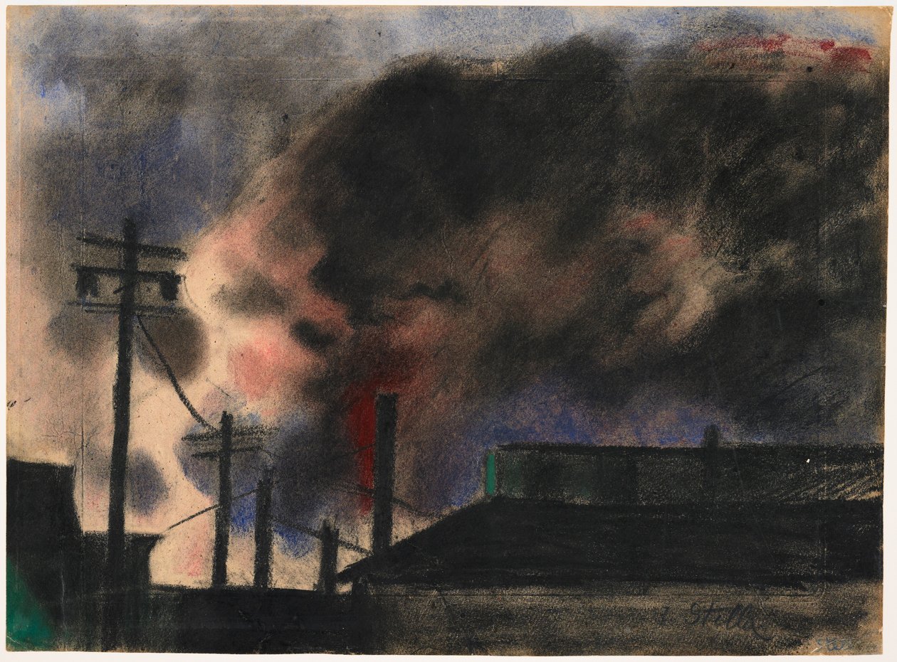 Scena di fabbrica a Pittsburgh da Joseph Stella