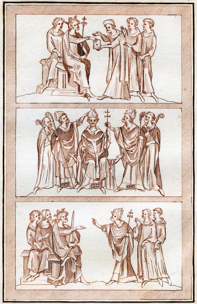 La vita di Thomas Becket, 1801 da Joseph Strutt