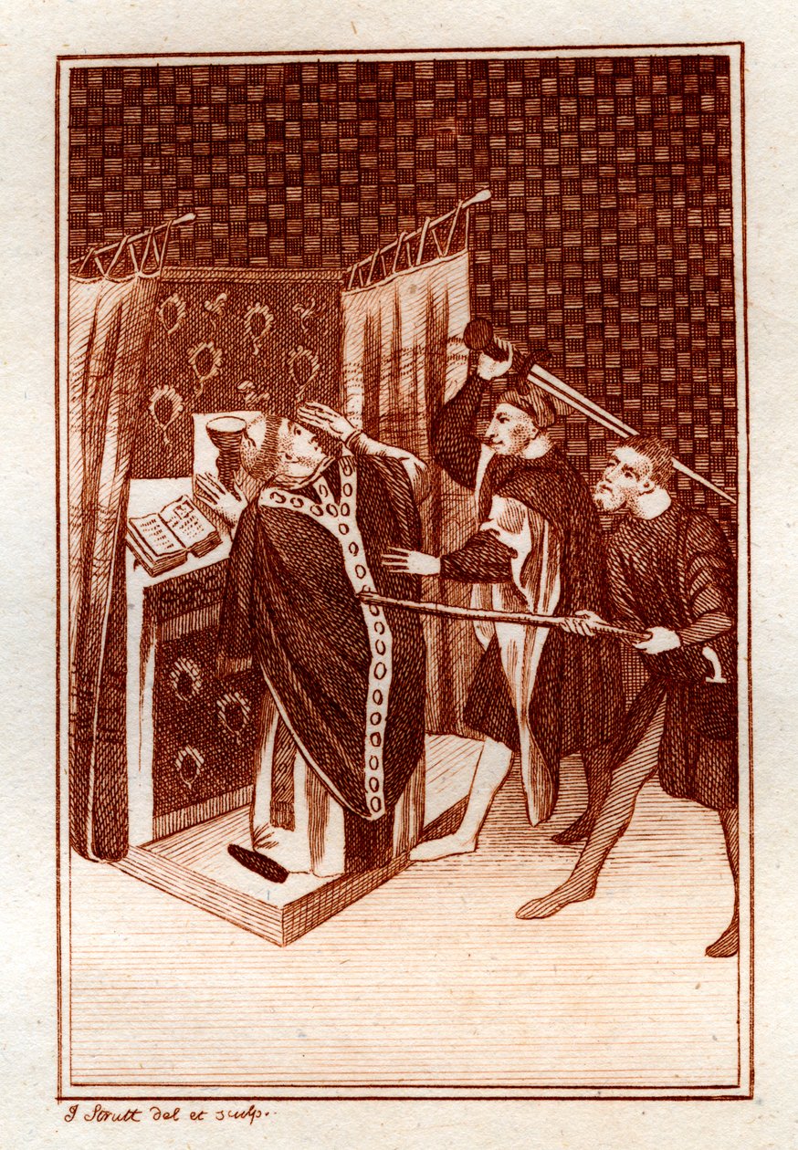 La vita di Thomas Becket, 1801 da Joseph Strutt