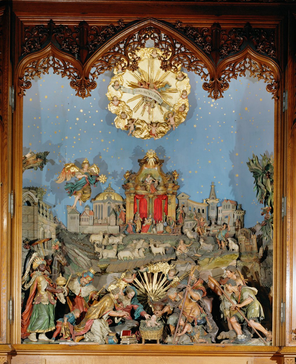 Presepe, utilizzato nella chiesa del monastero durante le funzioni natalizie ... da Joseph Thaddaeus Stammel