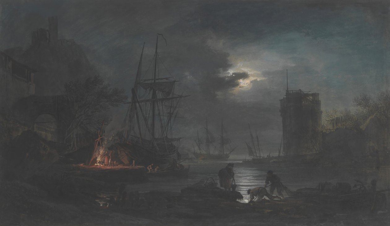 Chiaro di luna, n.d. da Joseph Vernet.