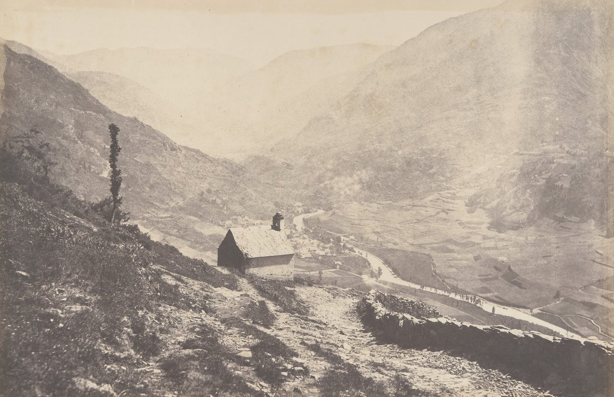 Vallée de Bosost prise de la capilla San Antonio, 1853 da Joseph Vigier