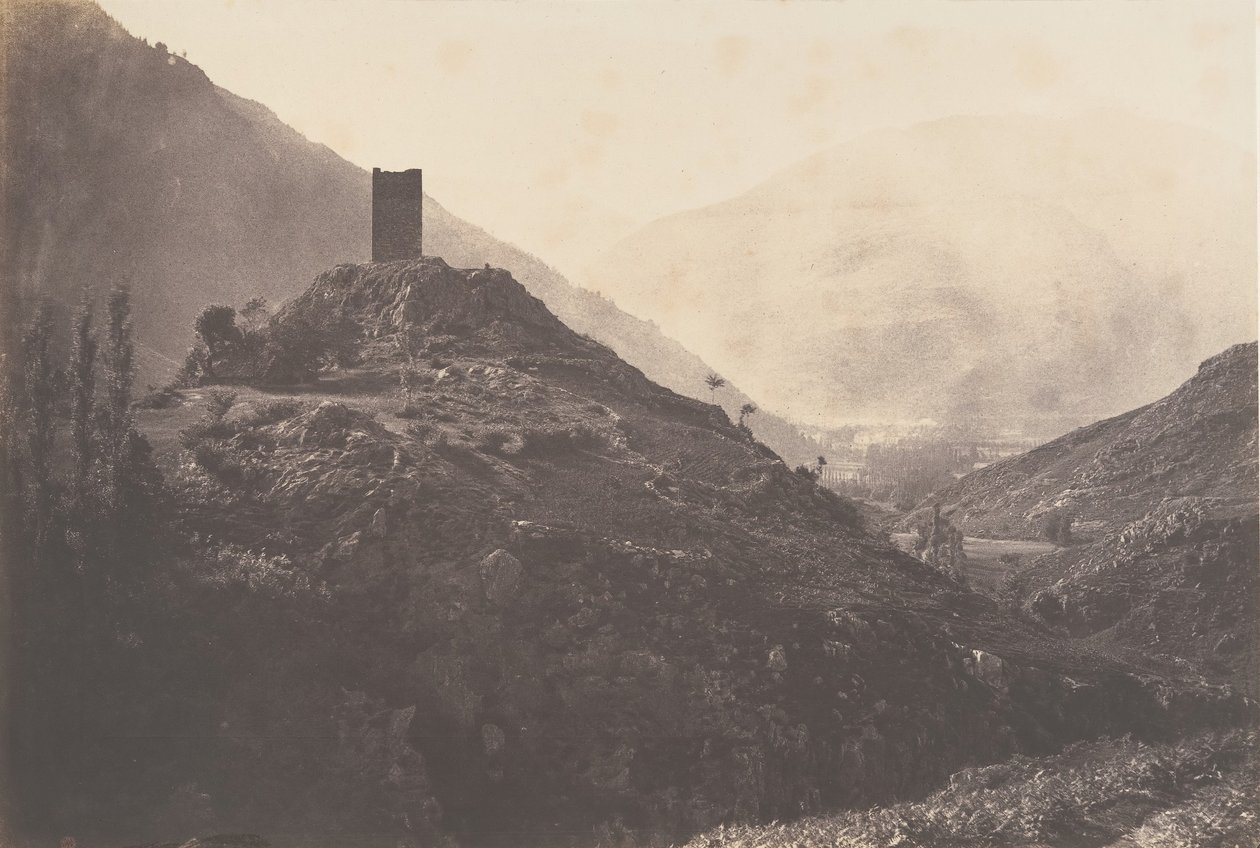 Vista della Valle di Luchon presa dalla torre di Castelvieilh, 1853 da Joseph Vigier
