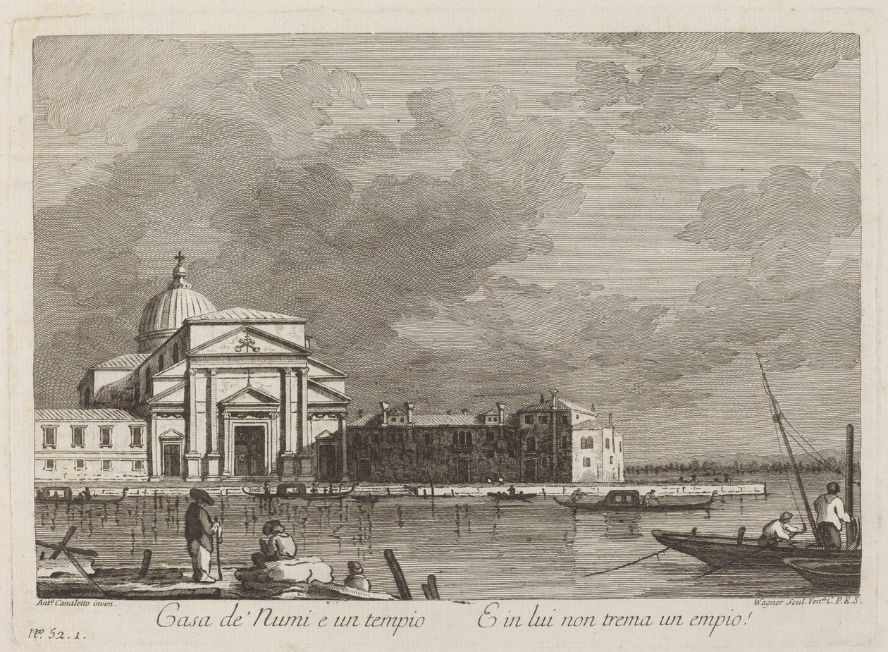 Casa dei Numi da Joseph Wagner after Canaletto