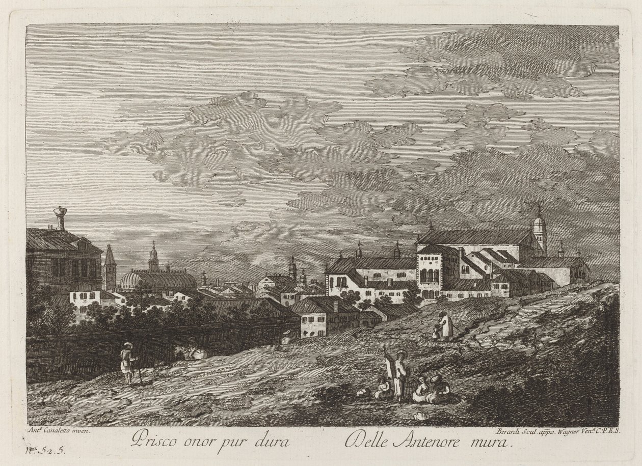 Prisco onor pur dura... da Joseph Wagner after Canaletto