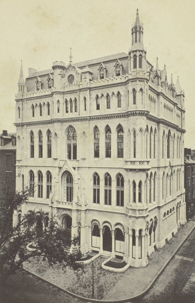 Nuovo Tempio Massonico, Boston, 1860s da Joseph Ward