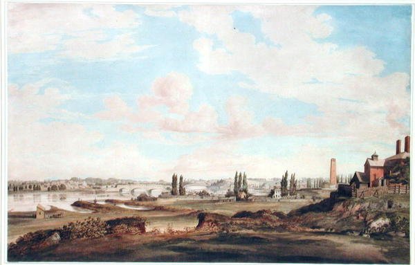 Veduta di Philadelphia e del fiume Schuylkill, c.1816 da Joseph Watson