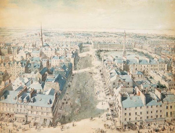 Vista Nord dal Monumento di Scott, 14:45 15 Settembre da Joseph Woodfall Ebsworth