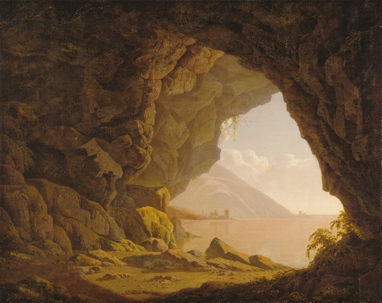 Caverna, vicino a Napoli da Joseph Wright of Derby