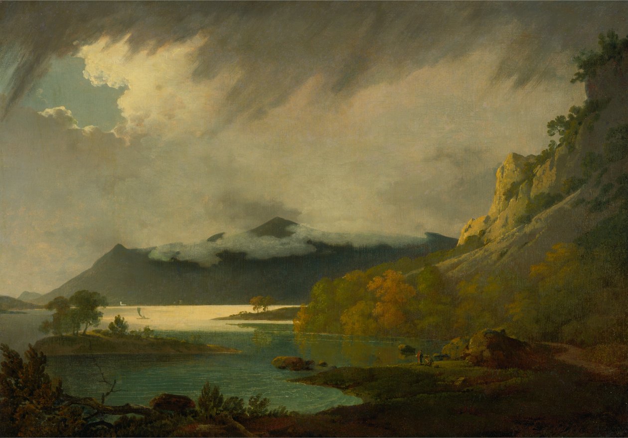 Derwent Water, con Skiddaw in lontananza da Joseph Wright of Derby