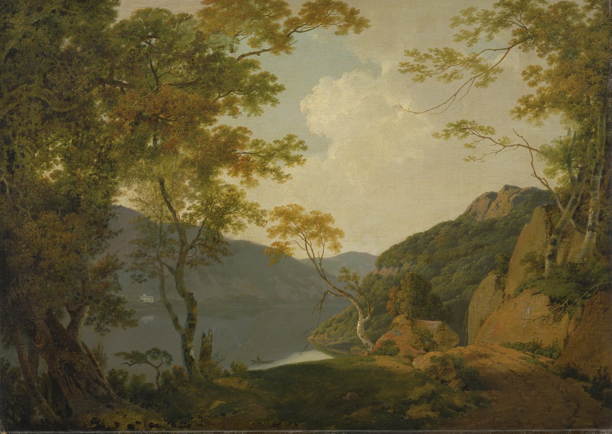 Scena di Lago da Joseph Wright of Derby