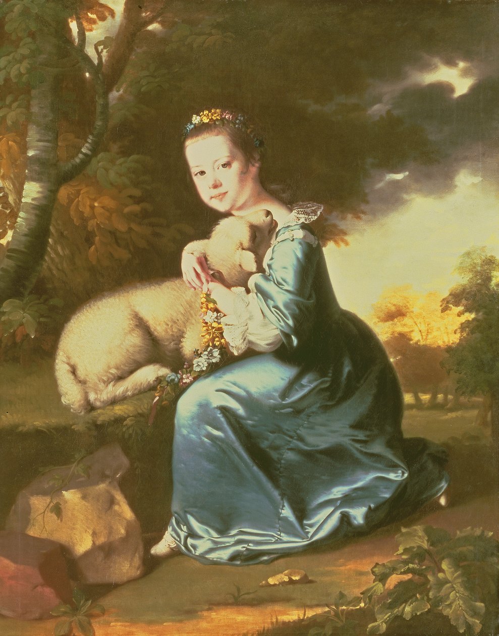 Miss Frances Warren, primi anni 1760 da Joseph Wright of Derby