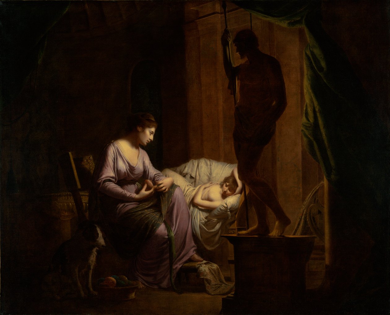 Penelope che disfa la sua tela, 1783-4 da Joseph Wright of Derby