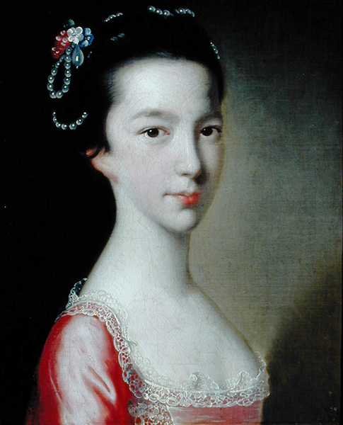 Ritratto di una ragazza (Jane Monck) da Joseph Wright of Derby