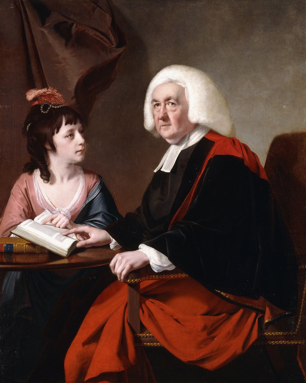 Ritratto del Rev. Thoms Wilson D.D. e della sua Figlia Adottiva, Miss Catherine Macauley da Joseph Wright of Derby