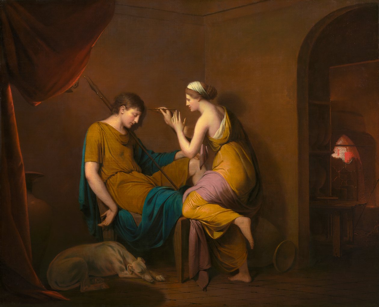 La fanciulla corinzia, 1782-84 da Joseph Wright of Derby