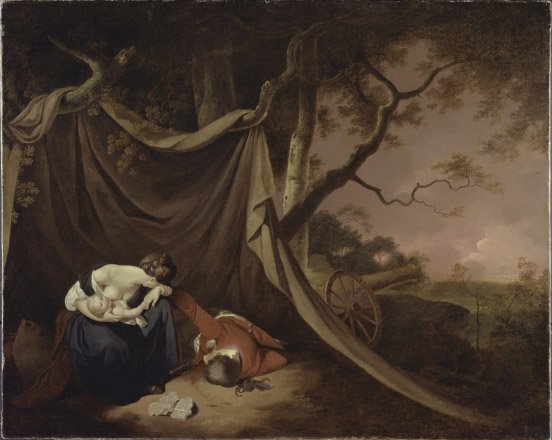 Il soldato morto, c.1789 da Joseph Wright of Derby