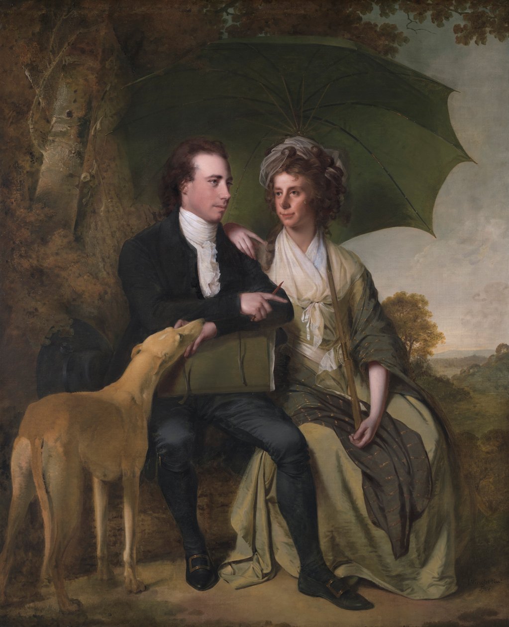Il reverendo e la signora Thomas Gisborne, di Yoxall Lodge, Staffordshire da Joseph Wright of Derby