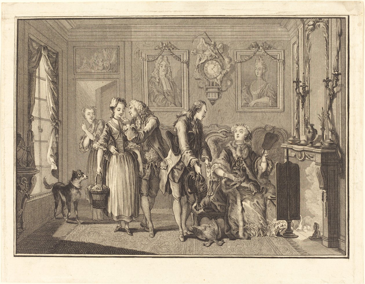 La jolie fermiere da Joseph de Longueil after Charles Eisen