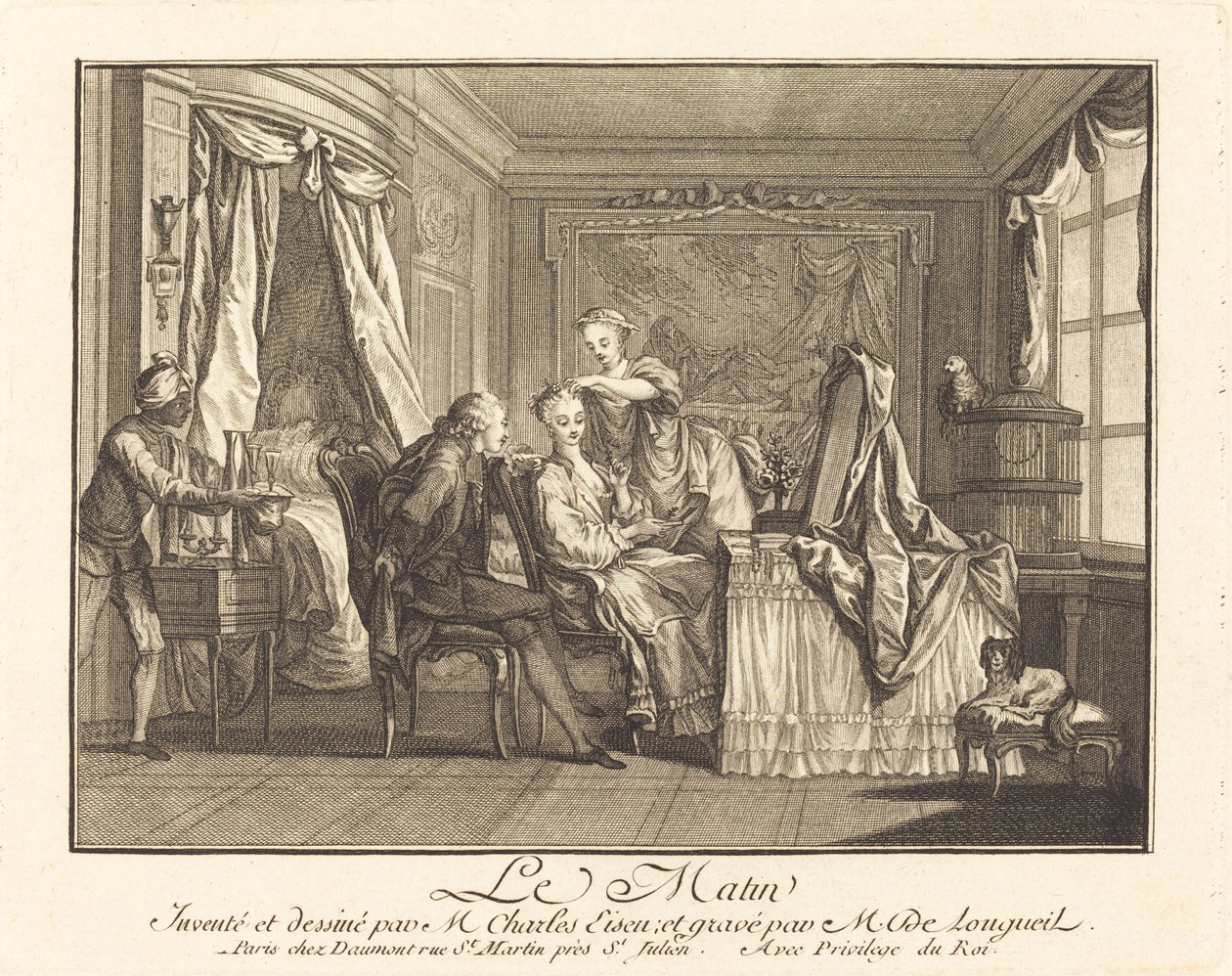 Il mattino da Joseph de Longueil after Charles Eisen