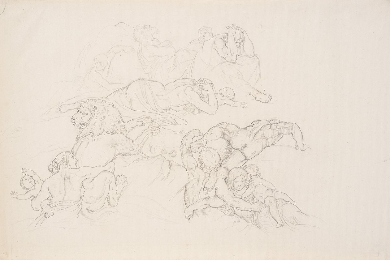 Scena del diluvio da Joseph von Fuhrich