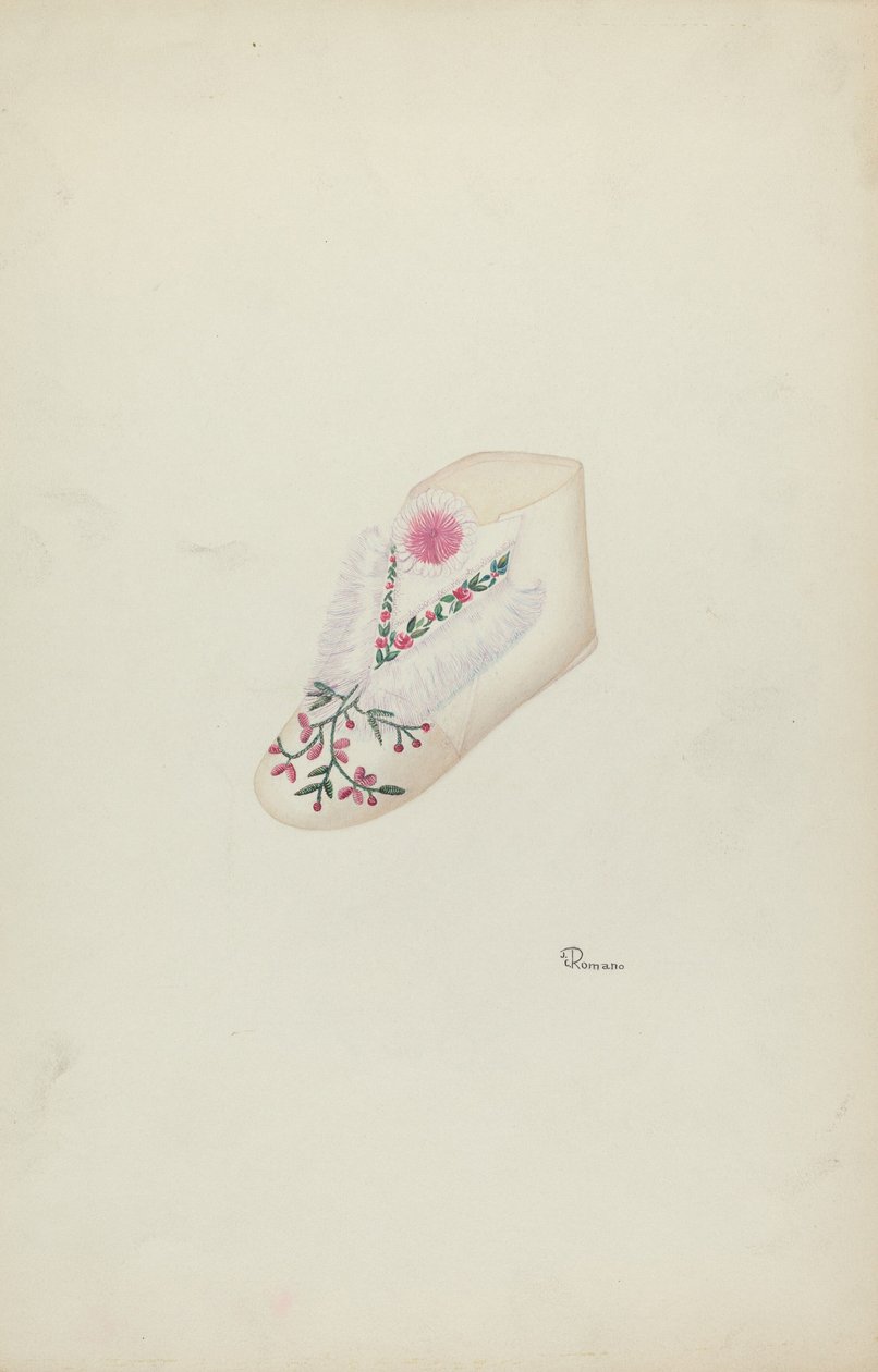 Scarpa del bambino, c. 1938 da Josephine C. Romano
