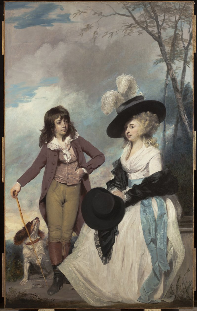 Maria Marow Gideon e suo fratello, William, 1786-87 da Joshua Reynolds