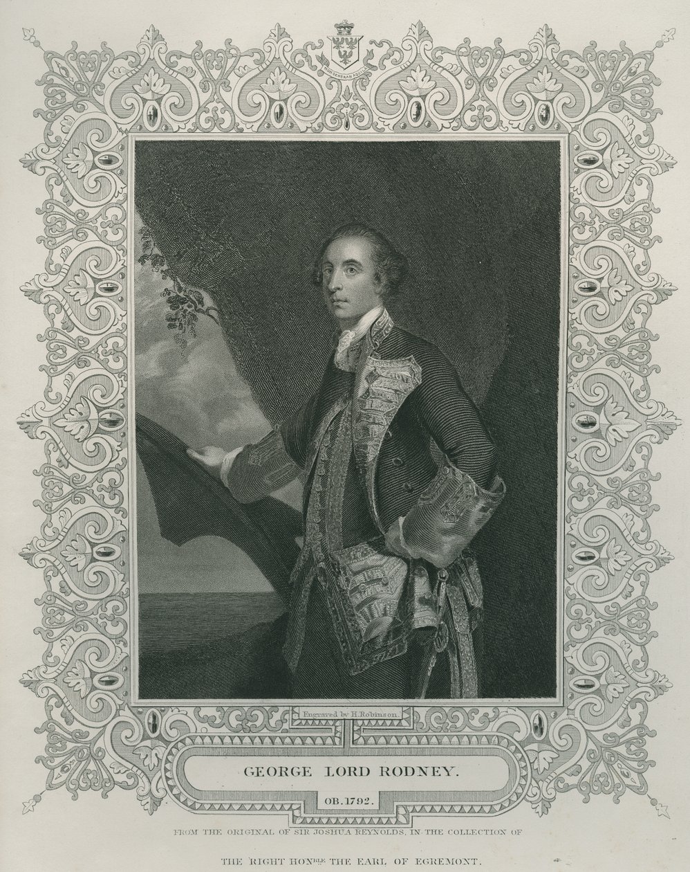 Sir George Brydges Rodney da Joshua Reynolds