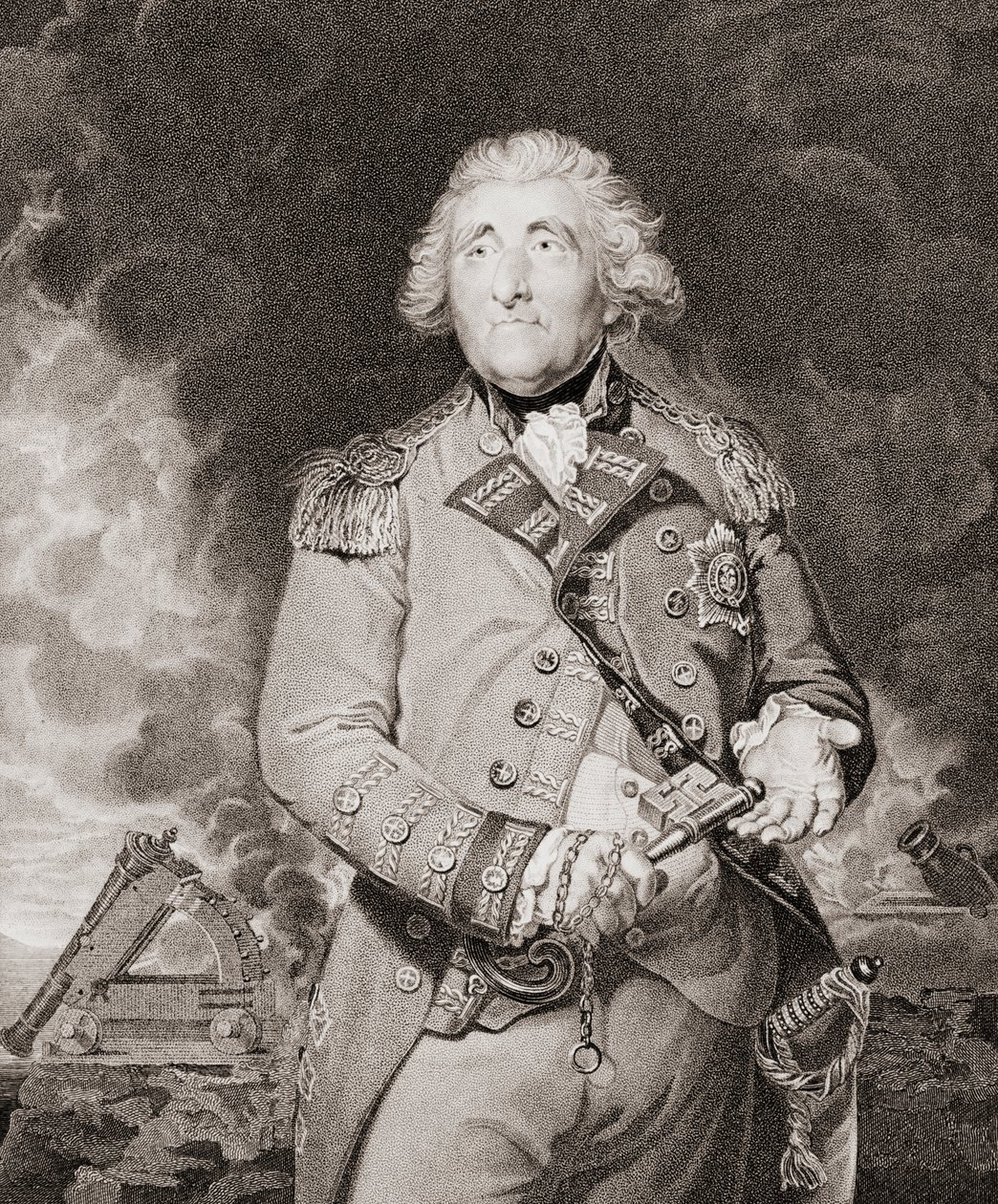 George Augustus Elliott, Lord Heathfield da Joshua (after) Reynolds
