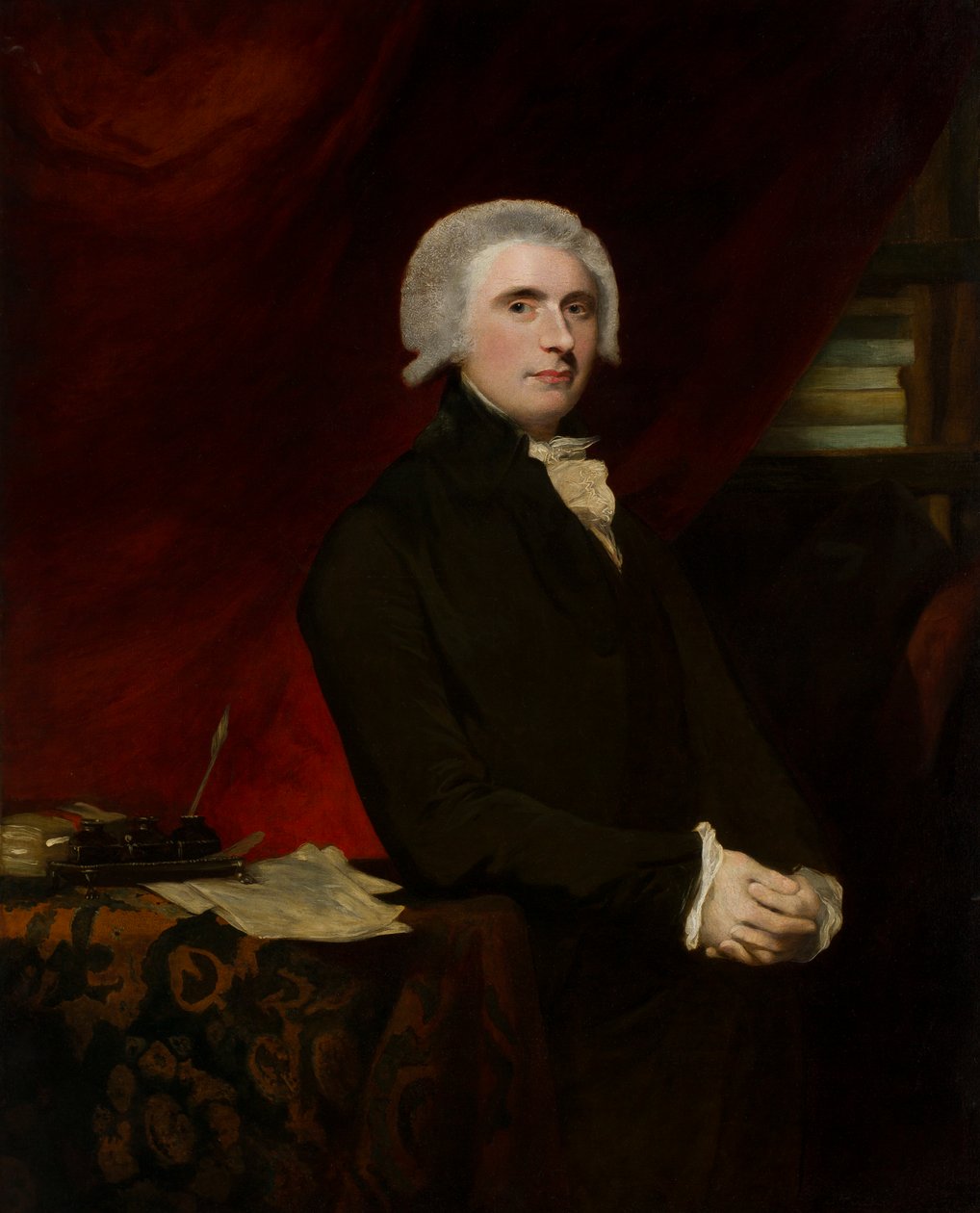 Ritratto di Thomas, Lord Erskine (1750-1823) nella sua biblioteca da Joshua (circle of) Reynolds