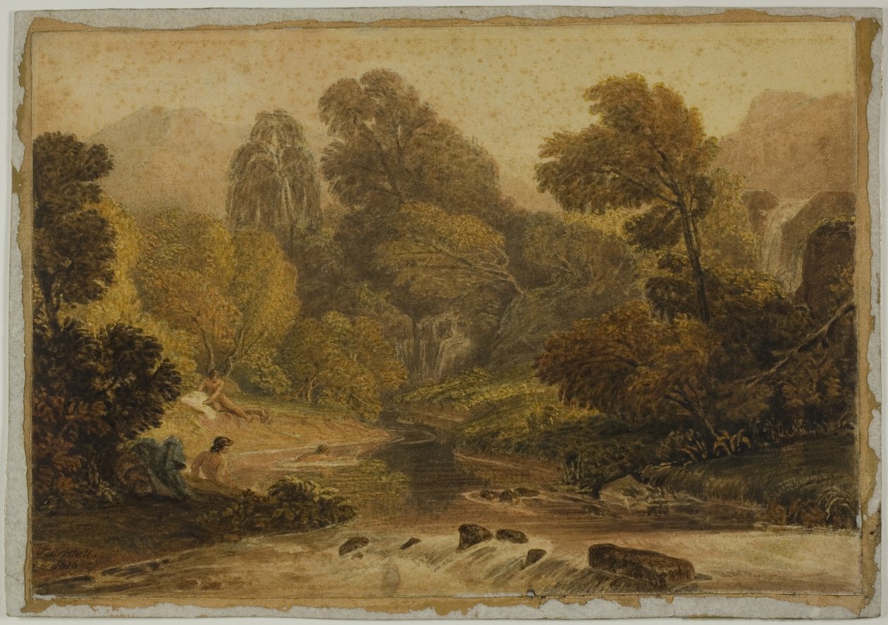 Una scena vicino a Lodore, Cumberland da Joshua Cristall