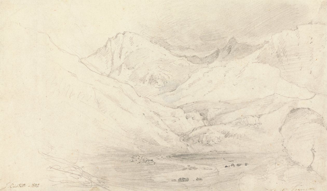 La valle di Nant Ffrancon, Caernarvonshire da Joshua Cristall