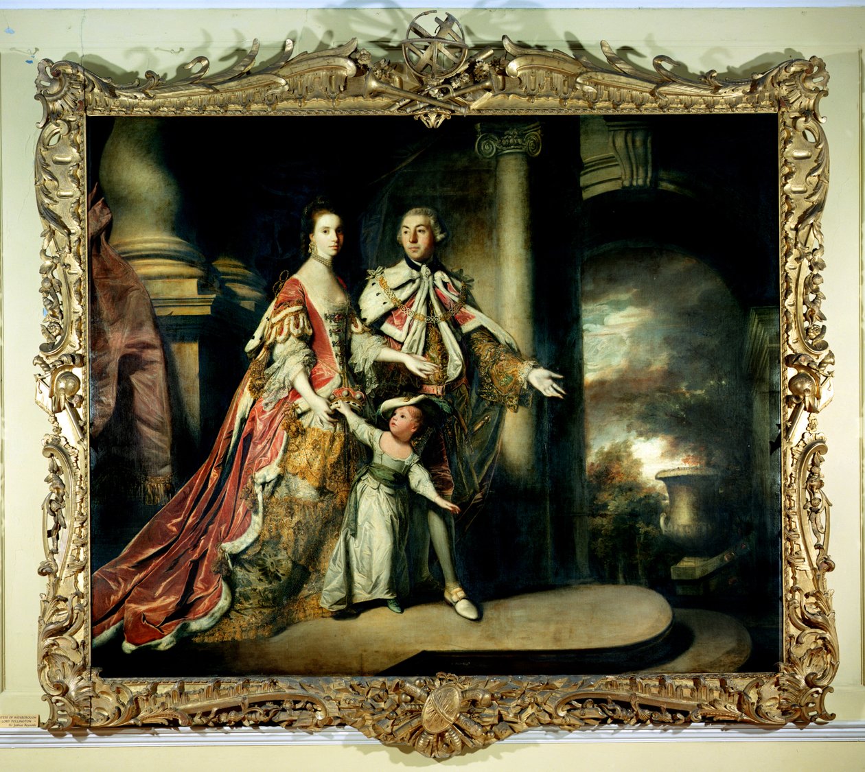 Conte e contessa di Mexborough, con il loro figlio Lord Pollington da Joshua Reynolds