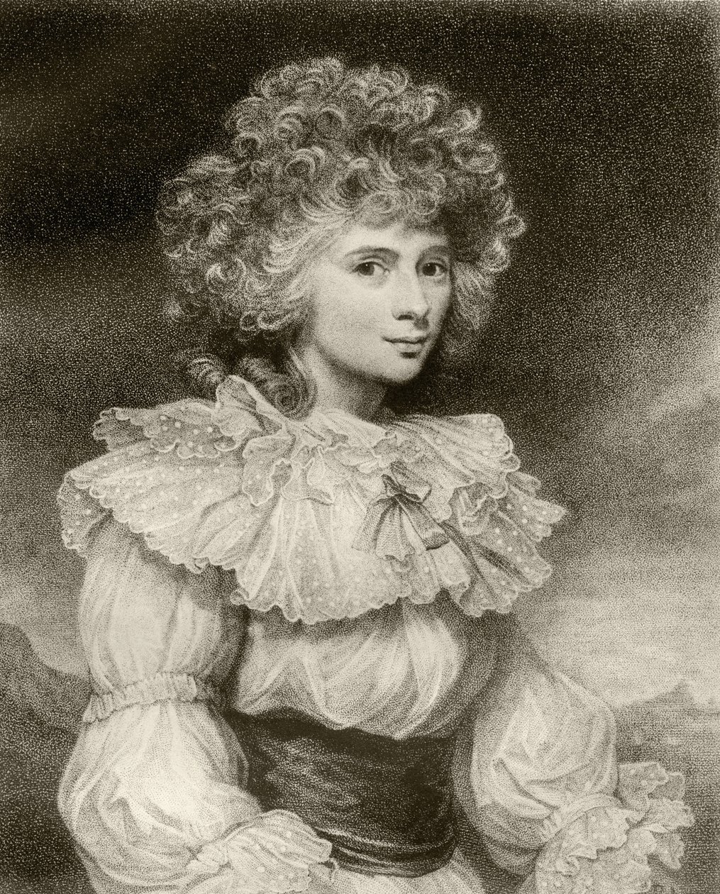 Elizabeth Cavendish, Duchessa del Devonshire, inciso da F. Bartolozzi, da 