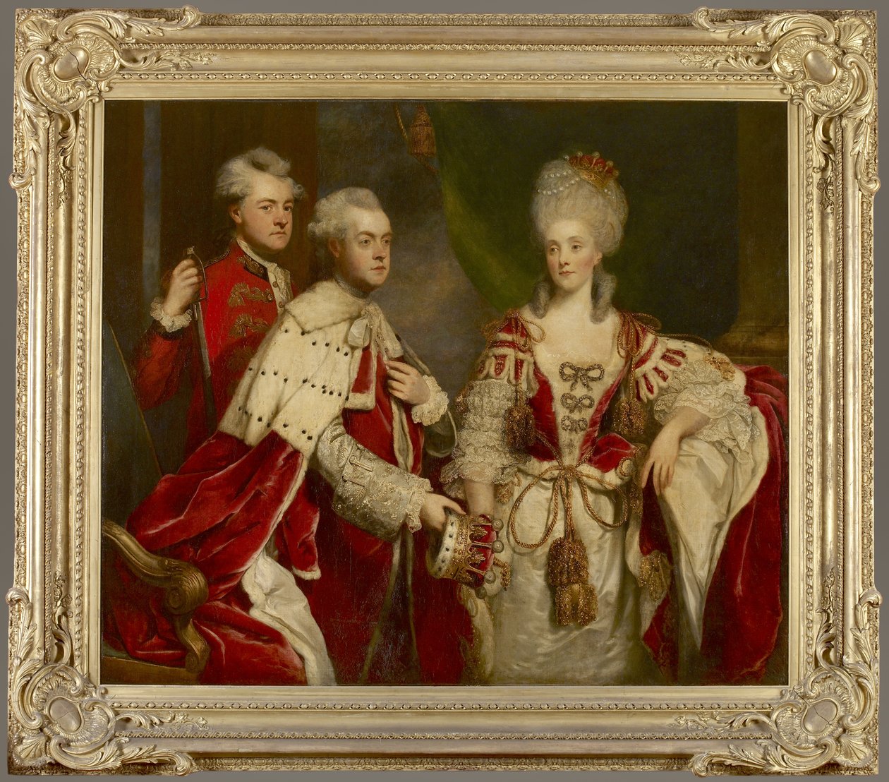George, 2° conte Harcourt, sua moglie Elizabeth e il fratello William, 1780 da Joshua Reynolds