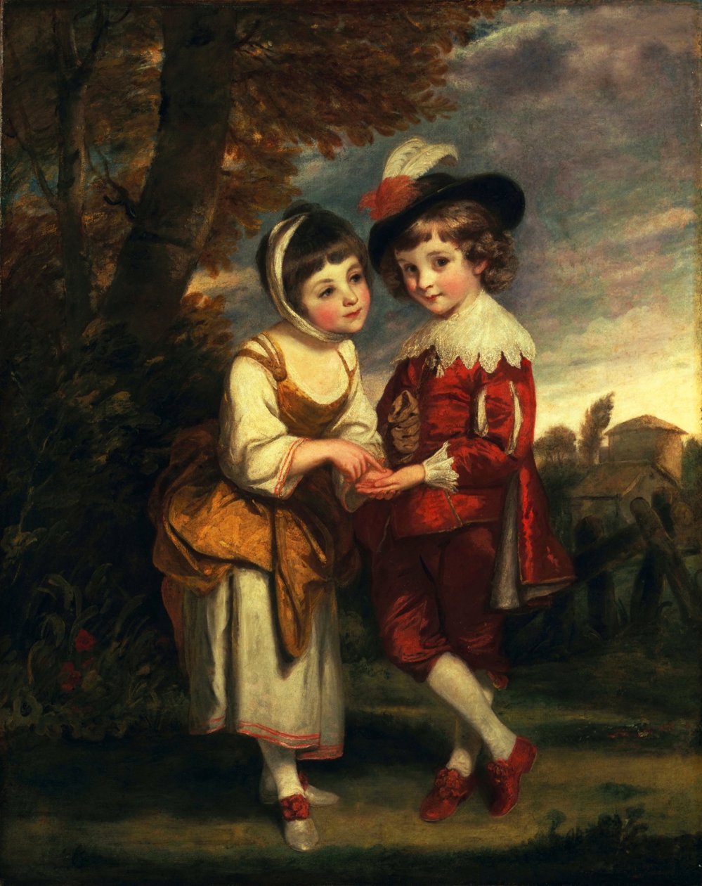 Lord Henry Spencer e Lady Charlotte Spencer, poi Charlotte Nares: I giovani indovini da Joshua Reynolds