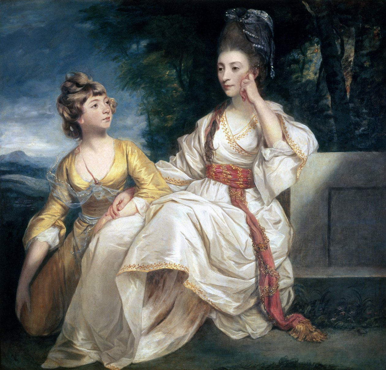 Mrs Thrale e sua Figlia Hester (Queeney) 1777-78 da Joshua Reynolds