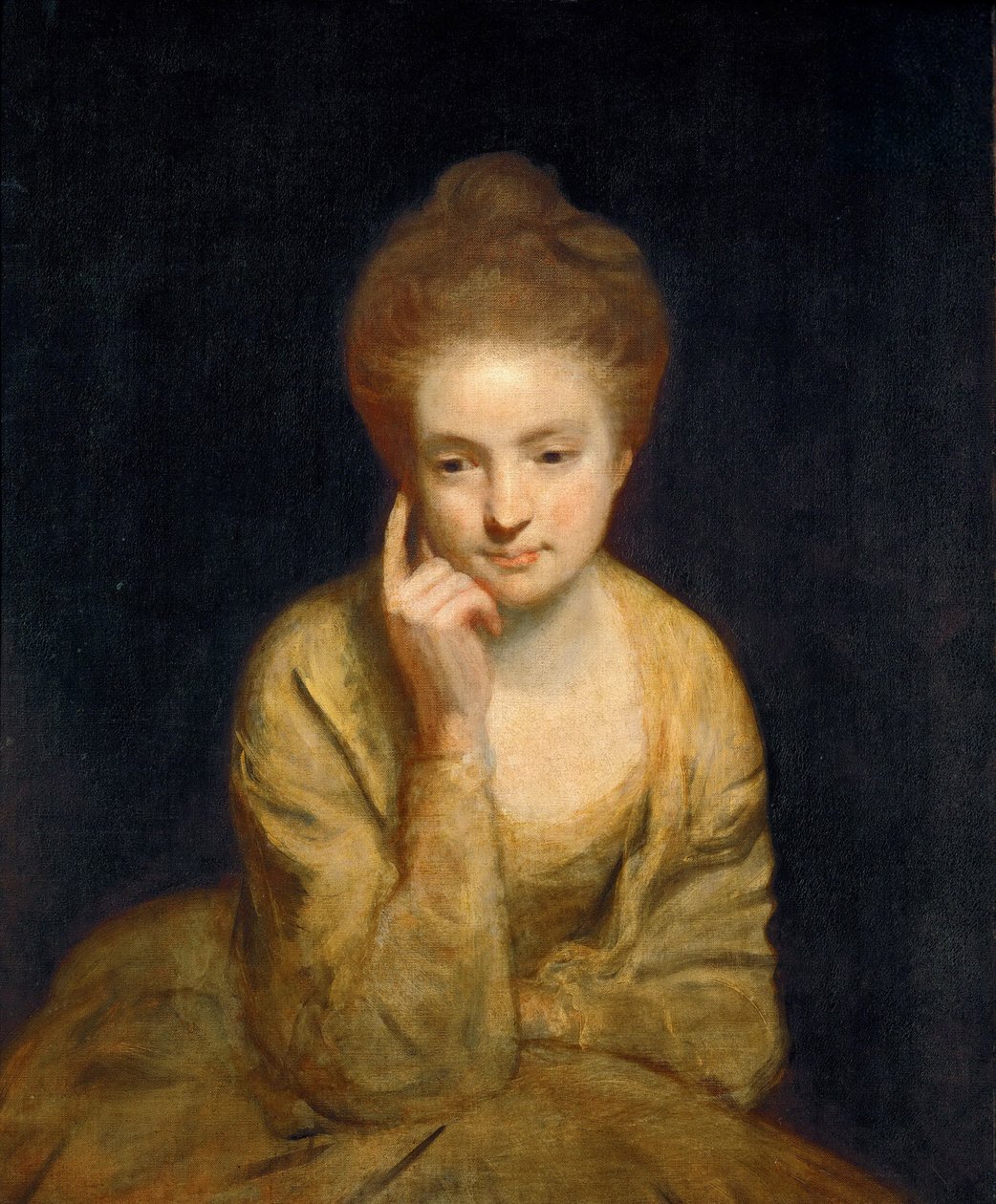 Studio di ritratto di una giovane donna da Joshua Reynolds