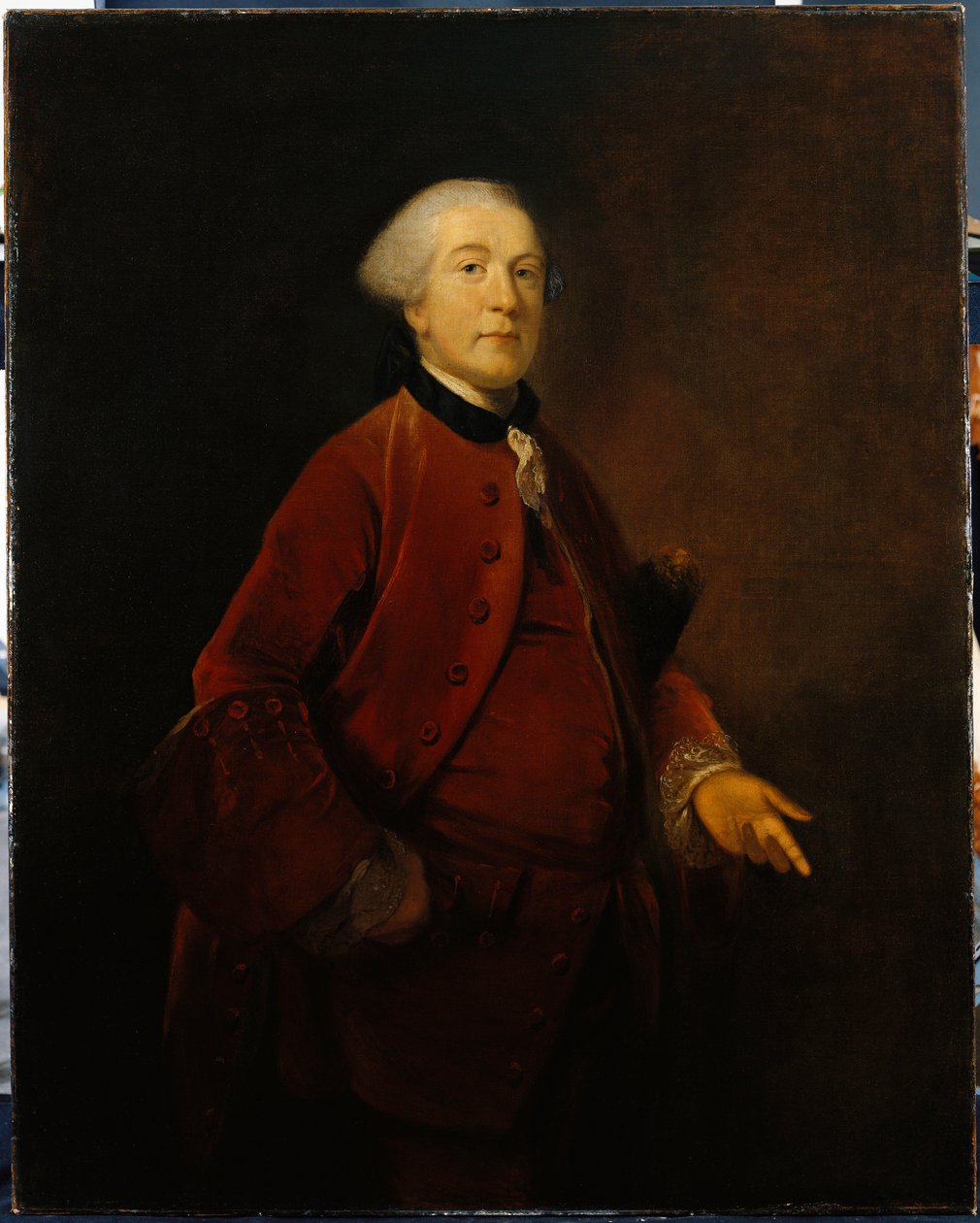 Ritratto di George Ashby, in piedi, a tre quarti di lunghezza, con giacca e panciotto da Joshua Reynolds