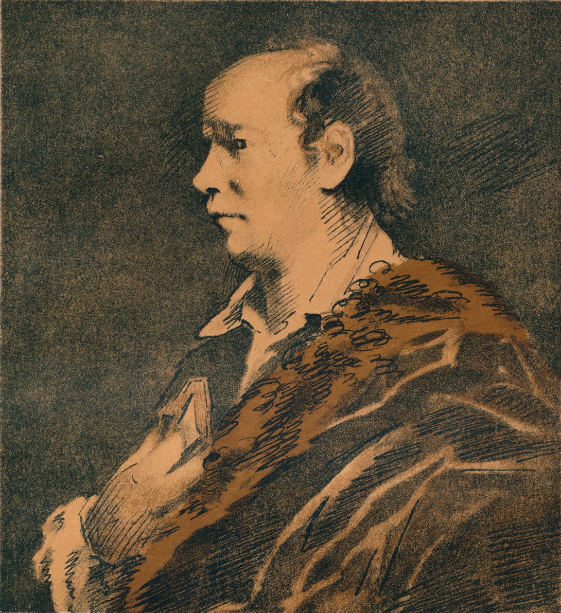 Schizzo di Oliver Goldsmith, di Sir Joshua Reynolds, 1769-70, 1906 da Joshua Reynolds