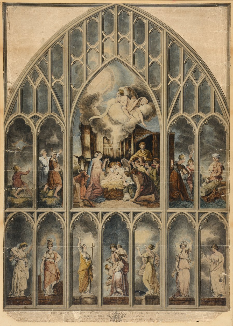 La finestra di Reynolds che raffigura le sette virtù da Joshua Reynolds