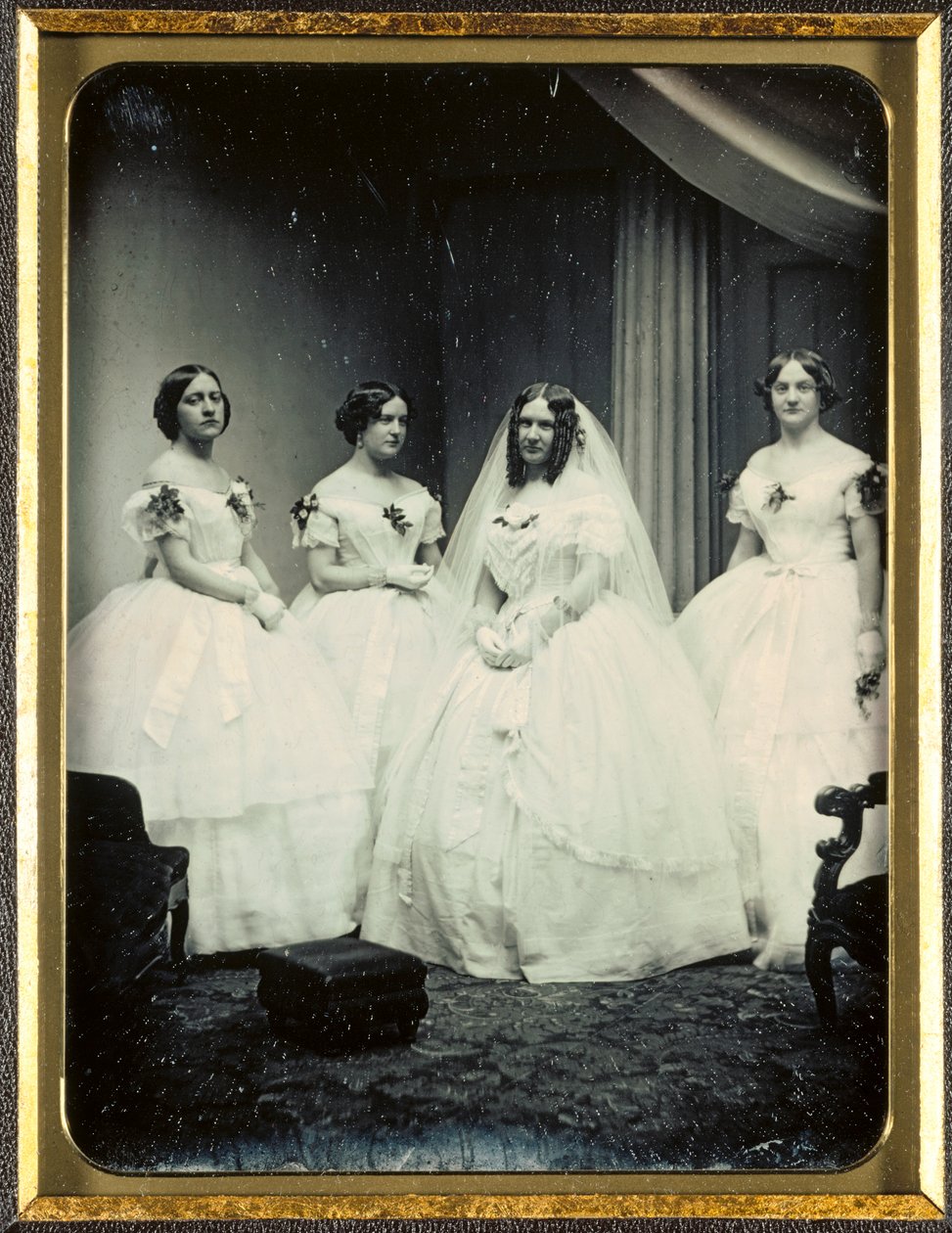 Una sposa e le sue damigelle, 1851 o successivo da Josiah Johnson Hawes